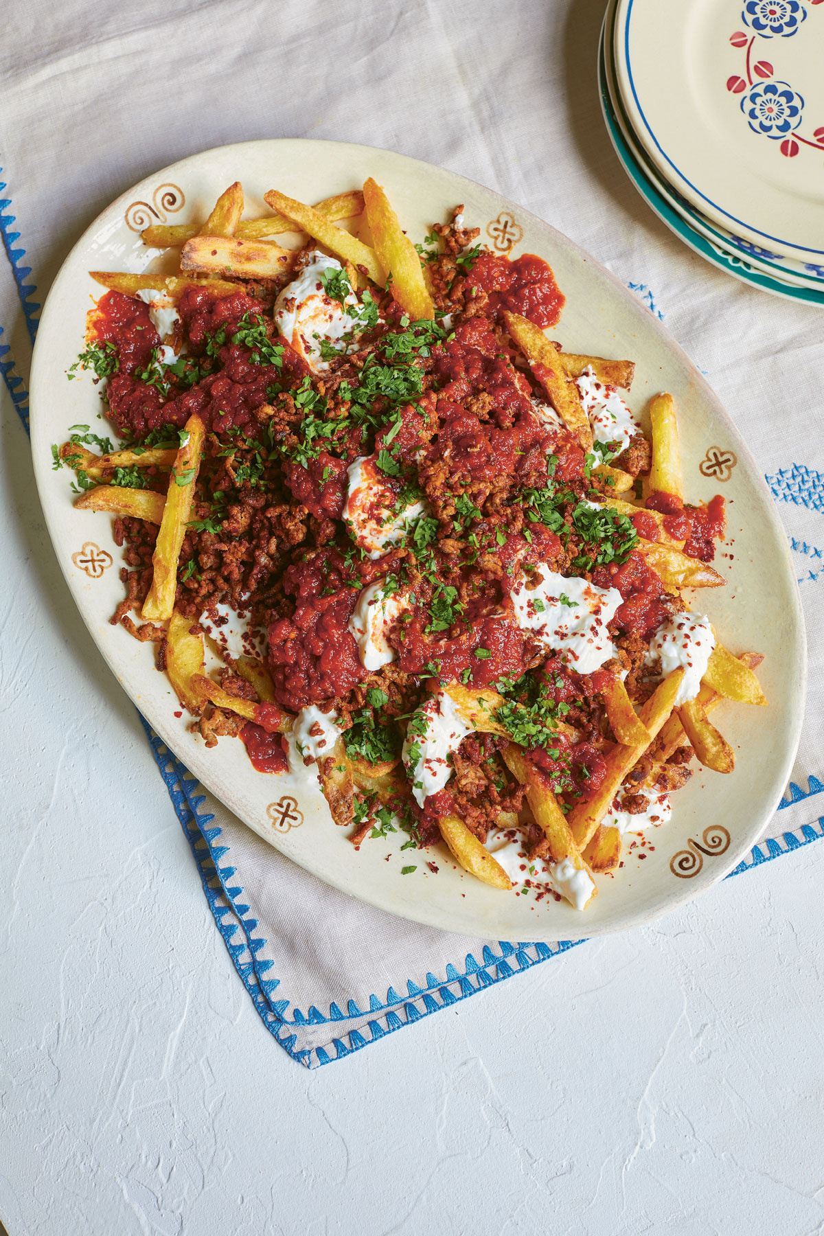 Image of Meliz Berg's Spiced Mince and Chips