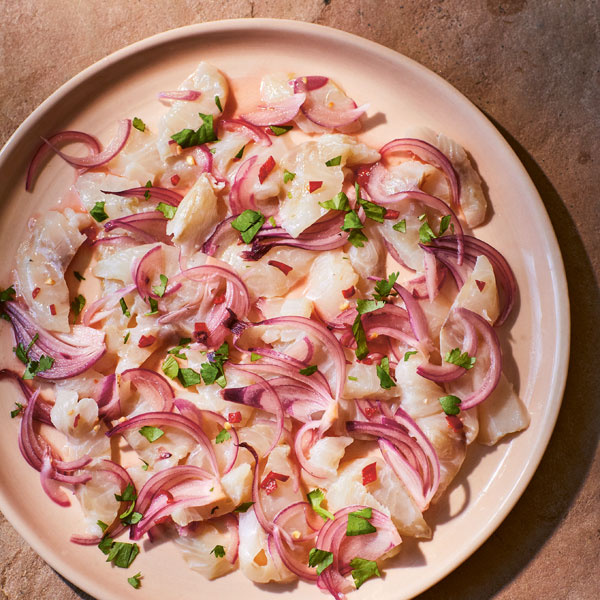 Image of Shu Han Lee's Lime-Cured Fish with Chilli Padi and Pink Onions