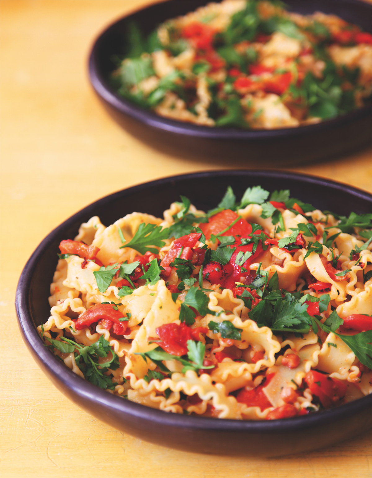 Pasta With Pancetta, Parsley and Peppers | Nigella's Recipes | Nigella  Lawson