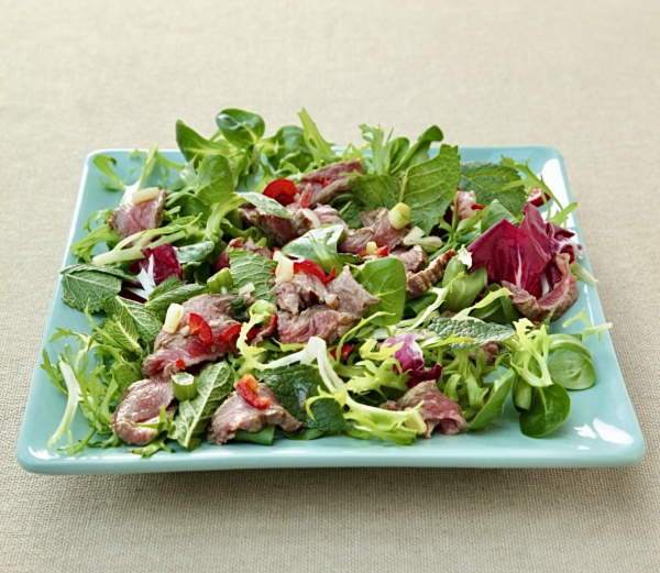 Cambodian Hot and Sour Beef Salad