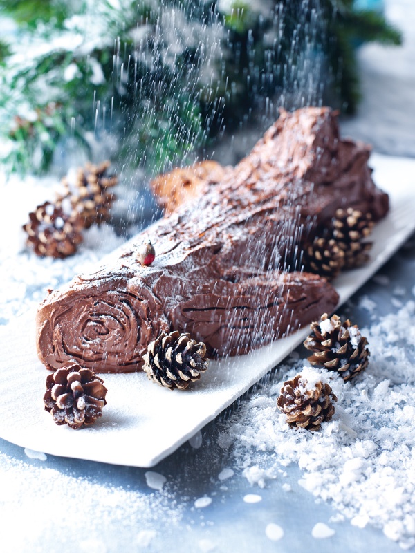 Christmas Yule Log - Bake with Shivesh